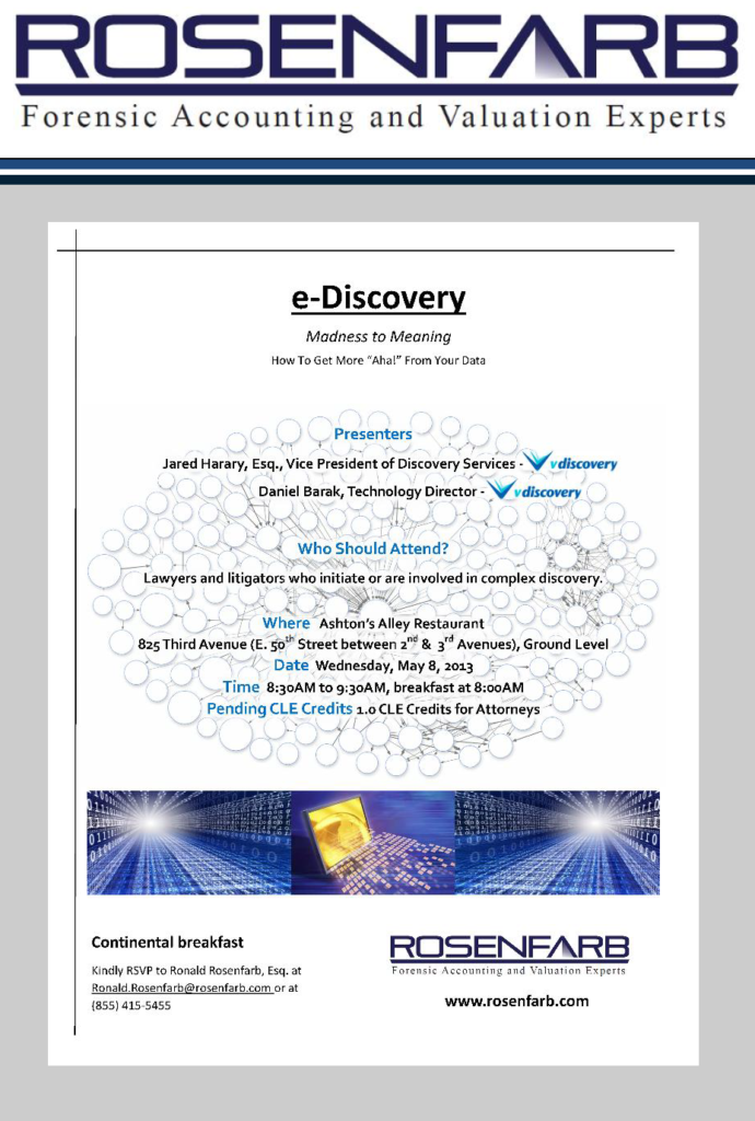 5/8/13 e-Discovery